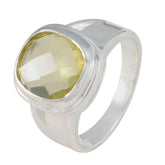 Riley Yellow Solitaire Ring for Women Sterling Silver